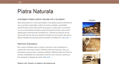 Desktop Screenshot of piatranaturala.org.ro